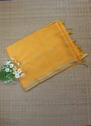 Mango Yellow - Bhagalpuri Ghicha Tussar Silk Saree