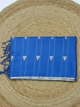 Blue - Bhagalpuri Ghicha Silk Saree