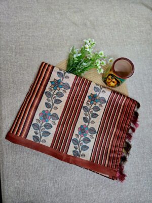 Honey and Soft Caramel Ombre - Manipuri Silk Saree