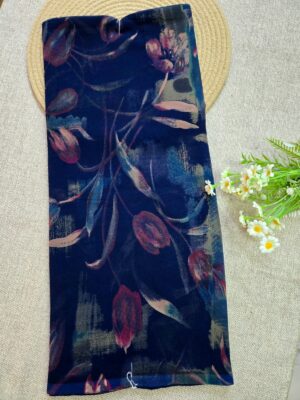 Navy Blue - Georgette Saree