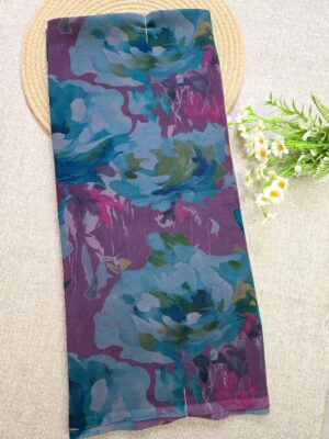 Lavender - Georgette Saree