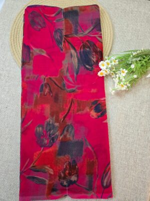 Magenta Pink - Georgette Saree
